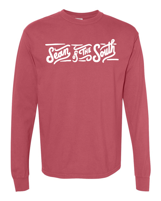 Logo Long Sleeve Tee - Crimson